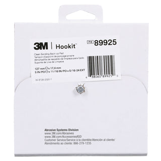 3M Xtract Back-up Pad, 89925, 5 in x 11/16 in x 5/16 in-24 External