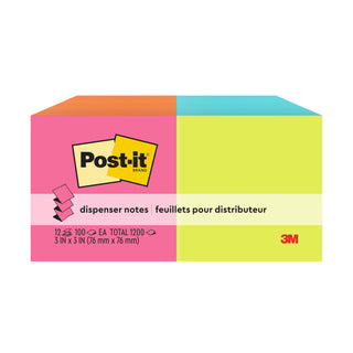 Post-it® Pop-up Notes R330-N-ALT, 3 in x 3 in (76 mm x 76 mm) Neon Colors