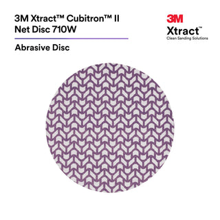 3M Xtract Cubitron II Net Disc 710W, 80+, 5 in x NH, Die 500X,
50/Carton