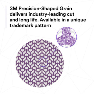 3M Xtract Cubitron II Net Disc 710W, 320+, 6 in x NH, Die 600Z, 50/inner