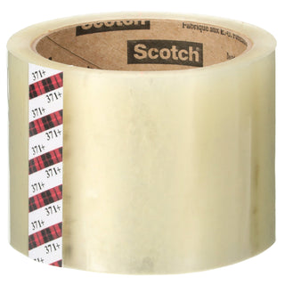 Scotch® High Tack Box Sealing Tape 371+, Clear, 72 mm x 100 m