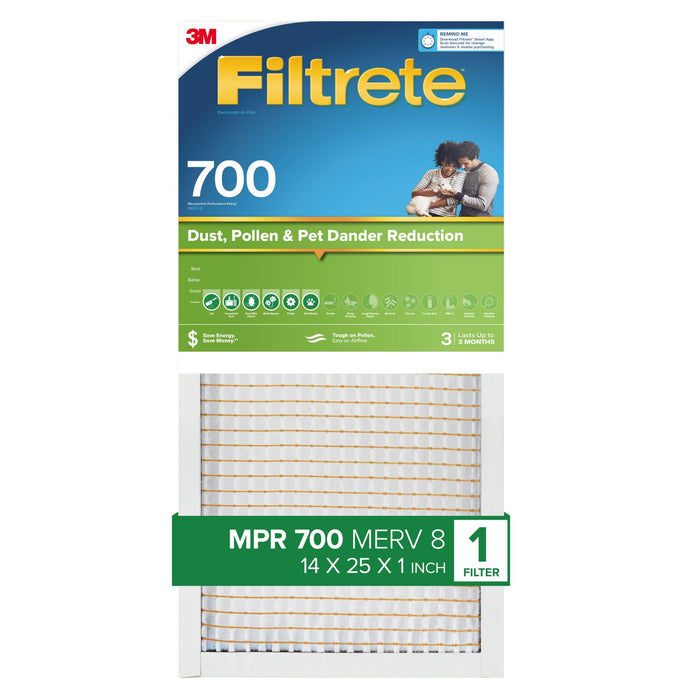 Filtrete Electrostatic Air Filter 700 MPR 723-4, 14 in x 24 in x 1 in