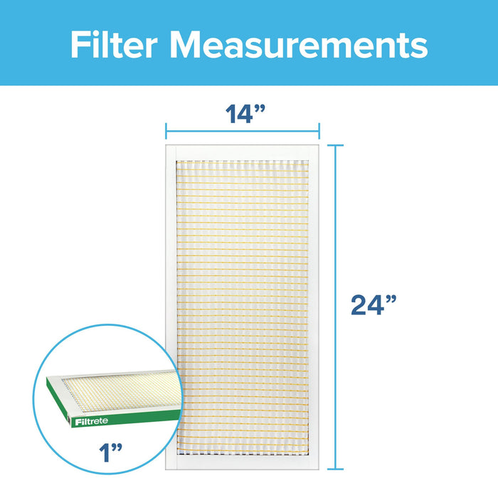 Filtrete Electrostatic Air Filter 700 MPR 723-4, 14 in x 24 in x 1 in