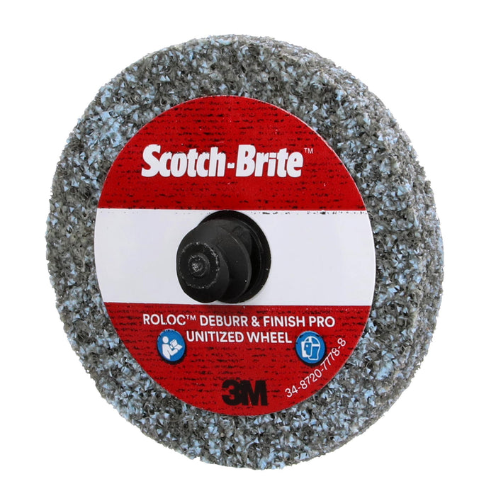 Scotch-Brite Roloc Deburr & Finish PRO Unitized Wheel, DP-UR, 9C Extra Coarse+