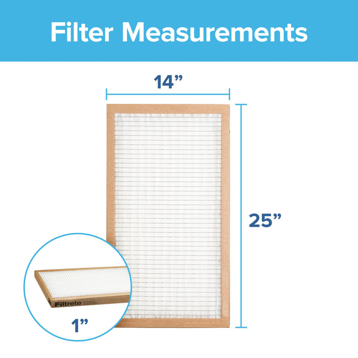 Filtrete Flat Panel Air FIlter FPL04-2PK-24, 14 in x 25 in x 1 in