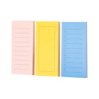 Post-it® Trio Notes NTDW-TRI-1, 1.4 in x 2.8 in (35 mm x 71 mm)