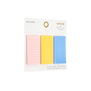 Post-it® Trio Notes NTDW-TRI-1, 1.4 in x 2.8 in (35 mm x 71 mm)