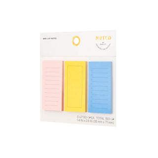 Post-it® Trio Notes NTDW-TRI-1, 1.4 in x 2.8 in (35 mm x 71 mm)