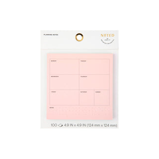 Post-it® Planner Pad NTDW-55-2, 4.9 in x 4.9 in (124 mm x 124 mm)