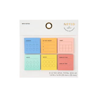 Post-it® Mini Notes NTDW-MINI-1, 1.4 in x 1.4 in (35 mm x 35 mm)