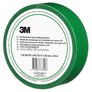 3M UV Resistant Green Masking Tape, 36 mm x 55 m