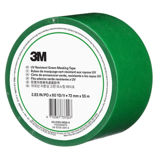 3M UV Resistant Green Masking Tape, 72 mm x 55 m