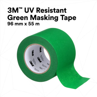 3M UV Resistant Green Masking Tape, 96 mm x 55 m