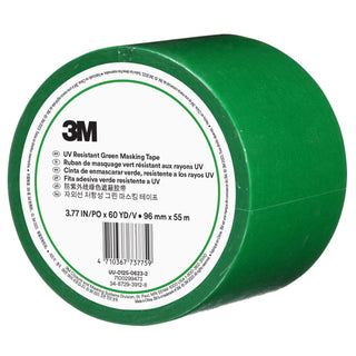 3M UV Resistant Green Masking Tape, 96 mm x 55 m