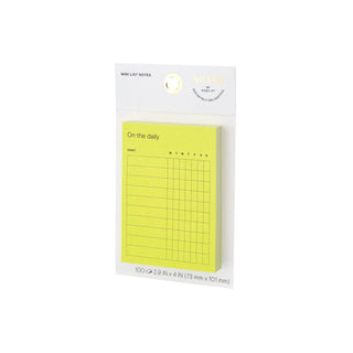 Post-it® Mini List Notes NTD8-34-2, 4 in x 2.9 in (101 mm x 73 mm)