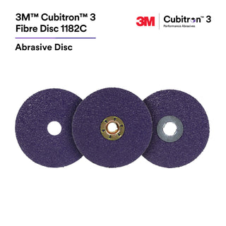 3M Cubitron 3 Fibre Disc 1182C, 36+, TN Quick Change, 4-1/2 in, Die450E