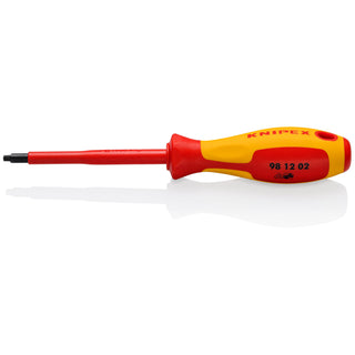 Knipex 98 12 02 Square Drive Screwdriver, 4"-1000V Insulated, R2