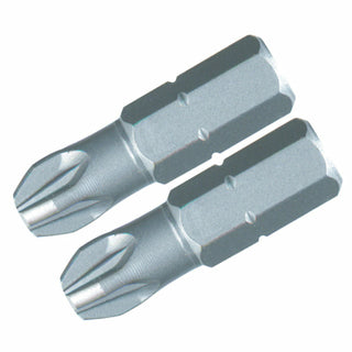 Wiha Tools 71253 #3 x 25mm PoziDriv Insert Bit, 2 Pack