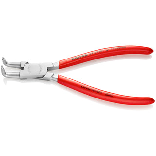 Knipex 44 23 J21 6 1/2" Internal 90° Angled Snap Ring Pliers-Forged Tips