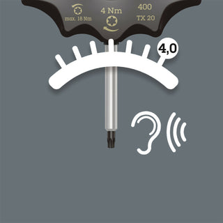 Wera 400 TX Torque-indicator, TX 25 x 5.0 Nm