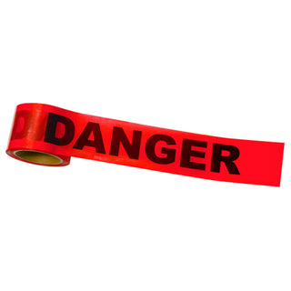 Johnson 40-0824 Standard Red "Danger" Tape - 3" x 300'