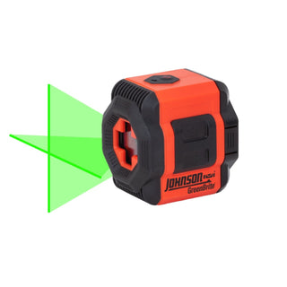 Johnson 40-6601 Self-Leveling Cross-Line Laser Kit with GreenBrite Technology