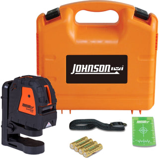 Johnson 40-6657 Self-Leveling Cross-Line Laser with GreenBrite Technology