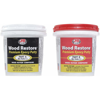 J-B Weld 40006 Wood Restore Premium Epoxy Putty, 32 oz.