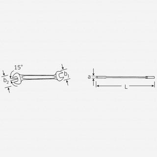 Stahlwille 40032732 10 Double open ended Spanner, 27 x 32 mm