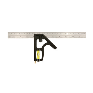 Johnson 400EM-S 12" Heavy Duty Professional Inch/Metric Metal Combination Square