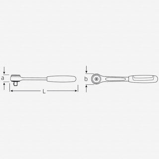 Stahlwille 12231011 422 Ratchet, 3/8" Drive Fine Tooth