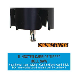 Spyder 600827 2 Inch Tungsten Carbide Tipped Deep Cut Hole Saw