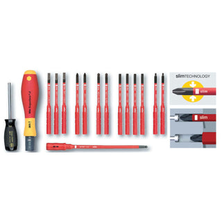 Wiha Tools 28792 Insulated Torque Screwdriver Set, 16 Piece