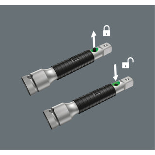 Wera 8796 LC Zyklop "flexible-lock" extension with free-turning sleeve, long, 1/2", 1/2" x 250 mm