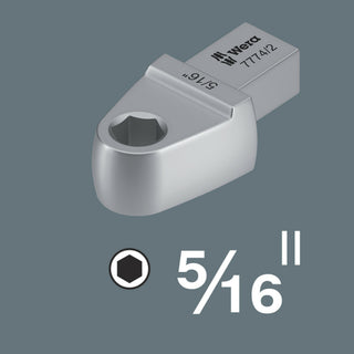 Wera 7774/3 Bit adapter insert, 5/16", 14x18 mm, 5/16" x 58 mm