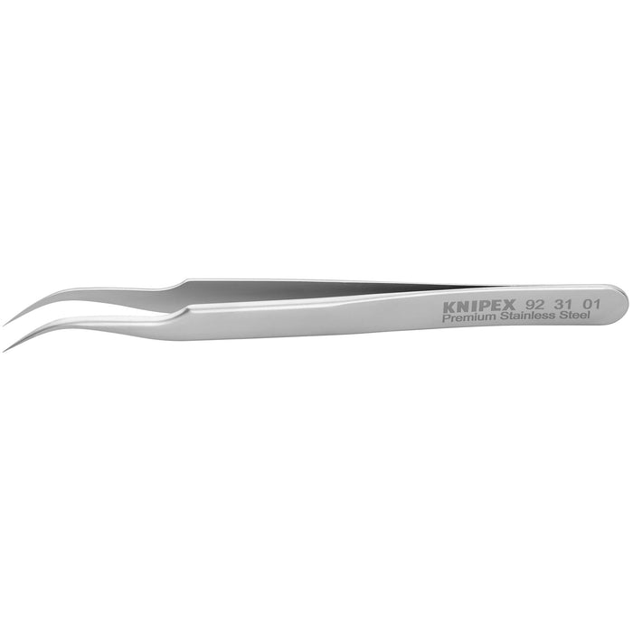 Knipex 92 31 01 4 3/4" Premium Stainless Steel Gripping Tweezers-45°Angled-Needle-Point Tips