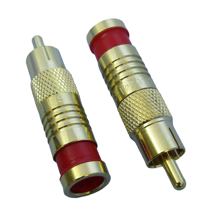 Philmore 45-1306G RD Compression RCA Male Connector