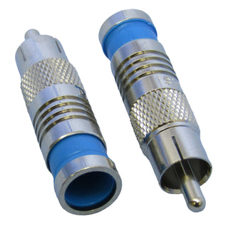 Philmore 45-1306 BU Compression RCA Male Connector