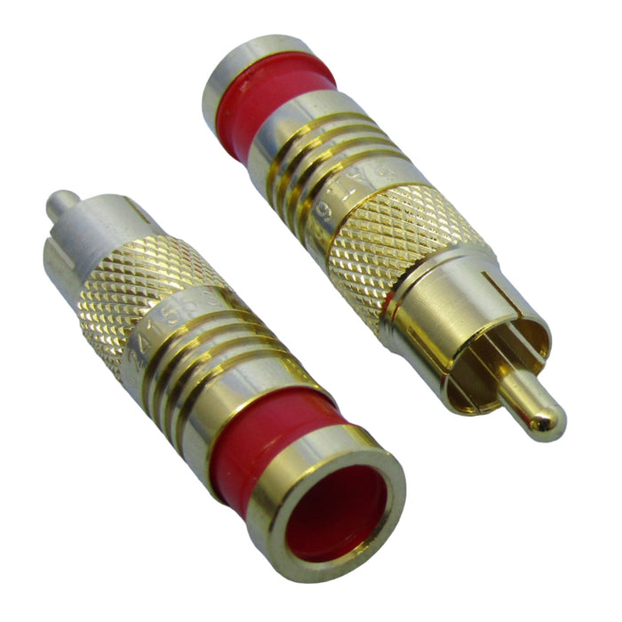 Philmore 45-1359G RD Compression RCA Male Connector