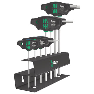 Wera 454/7 HF Set 2 Screwdriver set T-handle Hex-Plus screwdrivers with holding function, 7 pieces