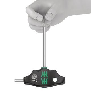 Wera 454 HF T-handle hexagon screwdriver Hex-Plus with holding function, imperial, 7/32" x 150 mm