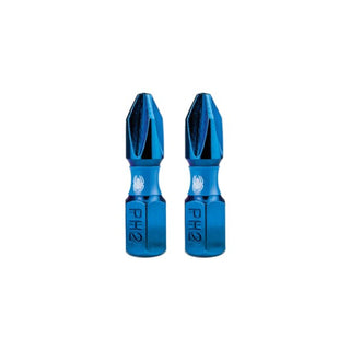 Spyder 19034 Mach-Blue PH2 1/4-in x 1-in Phillips Impact Driver Bit 2 Piece