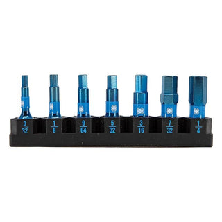 Spyder 19065 1/4"Drive 1-in SAE Impact Set 7 Piece