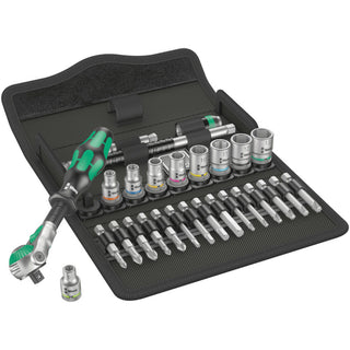 Wera 8100 SA 6 Zyklop Speed Ratchet Set, 1/4" drive, metric, 28 pieces