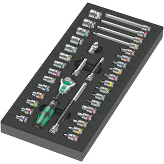 Wera 9720 Foam insert 8000 A Zyklop 1/4" ratchet set 1, 37 pieces