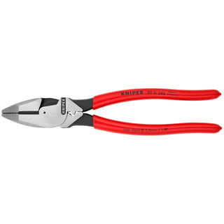 Knipex 09 11 240 9 1/2" High Leverage Lineman's Pliers New England with Fish Tape Puller & Crimper