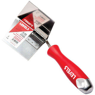 Level5 5-310 4" x 3.5" Inside Corner Trowel with Soft Grip Handles