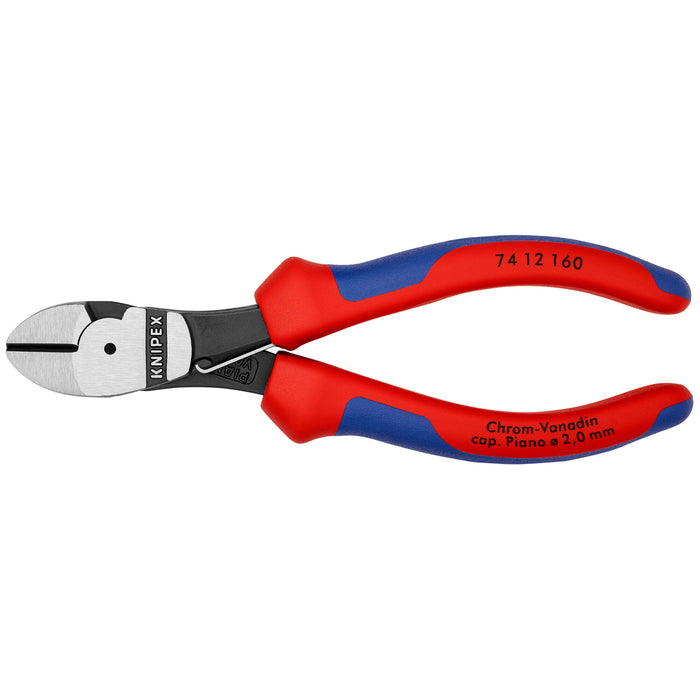 Knipex 74 12 160 6 1/4" High Leverage Diagonal Cutters-Spring