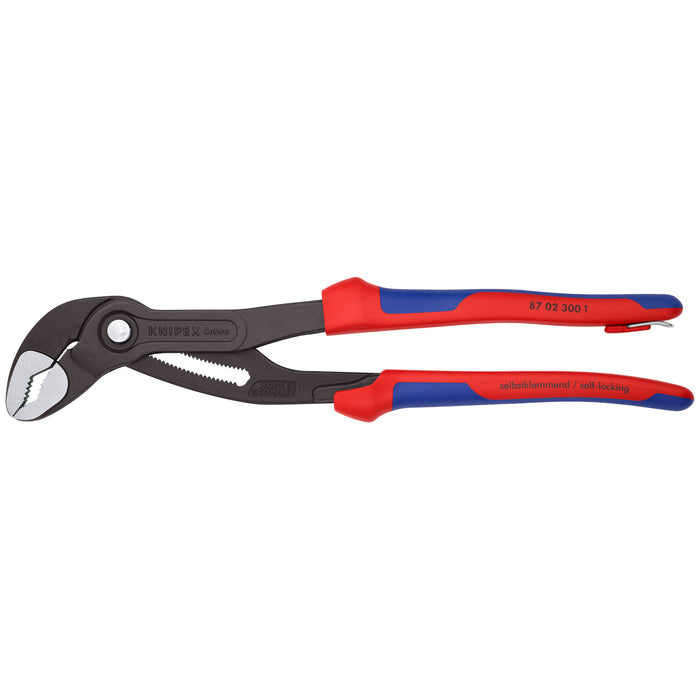 Knipex 87 02 300 T BKA 12" Cobra® Water Pump Pliers-Tethered Attachment