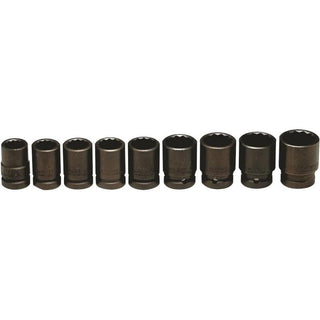 Wright Tool 603 3/4" Drive 12 Point Impact Socket Set 9 Piece